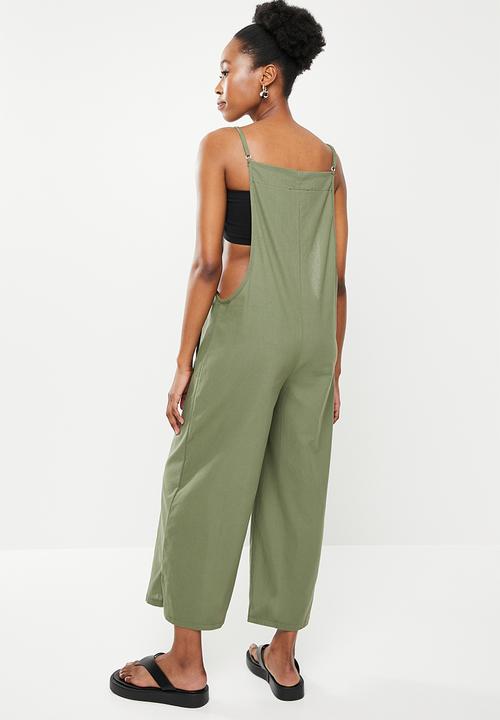 dailyfriday - Wide leg jumpsuit - avacodo green