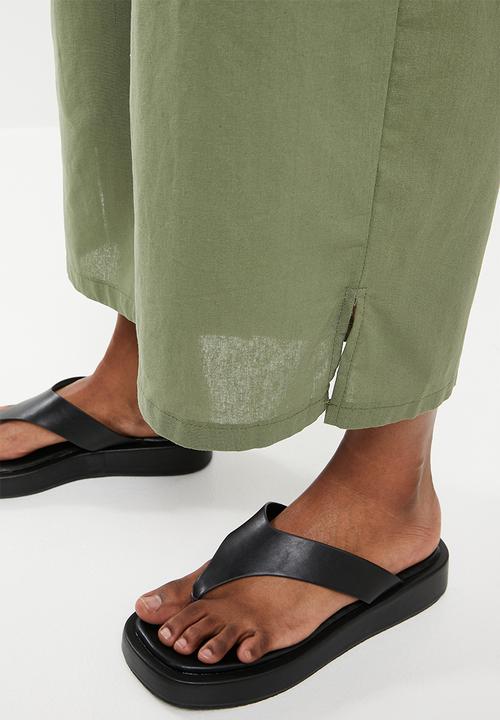 dailyfriday - Wide leg jumpsuit - avacodo green