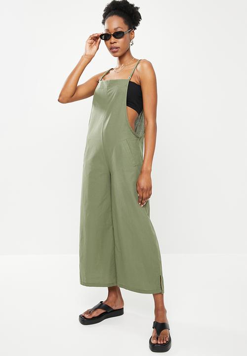 dailyfriday - Wide leg jumpsuit - avacodo green