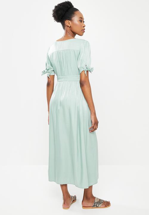 dailyfriday - Button down midi dress - sage