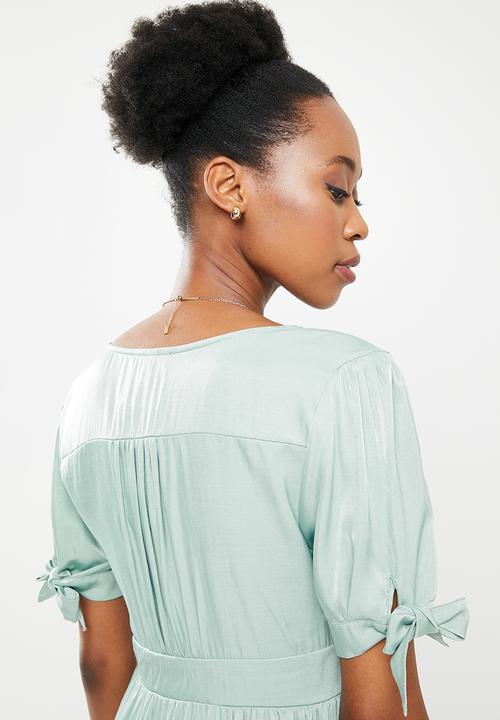 dailyfriday - Button down midi dress - sage