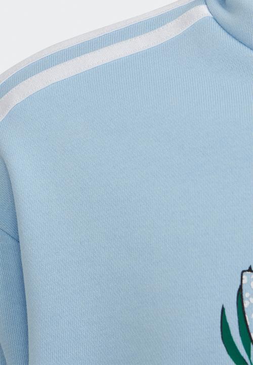 adidas Originals - Crop hoodie - clear sky