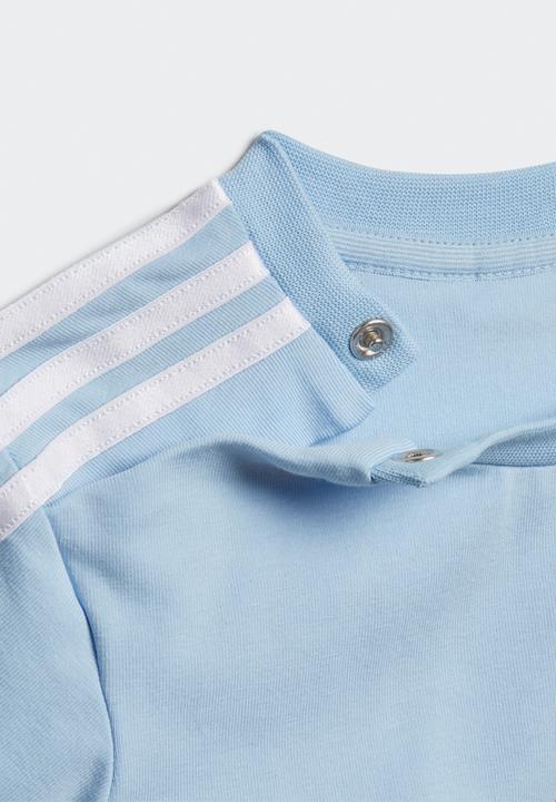 adidas Originals - Tee & dress set - clear sky & haze coral 