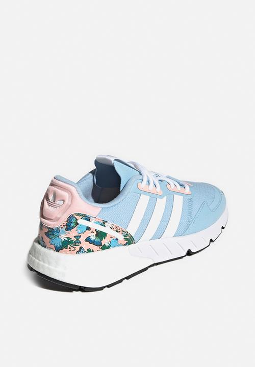 adidas Originals - Zx 1k boost j - clear sky/ftwr white/haze coral