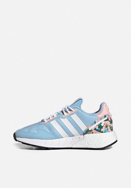 adidas Originals - Zx 1k boost j - clear sky/ftwr white/haze coral
