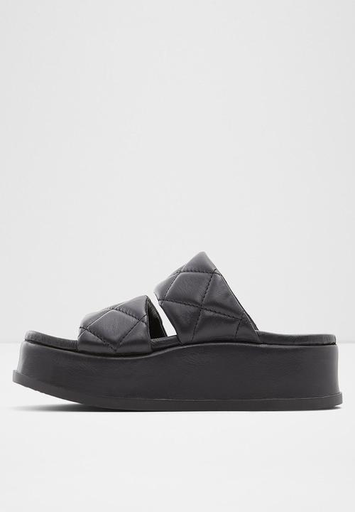 ALDO - Righton leather slide - black