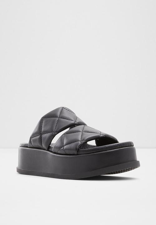 ALDO - Righton leather slide - black