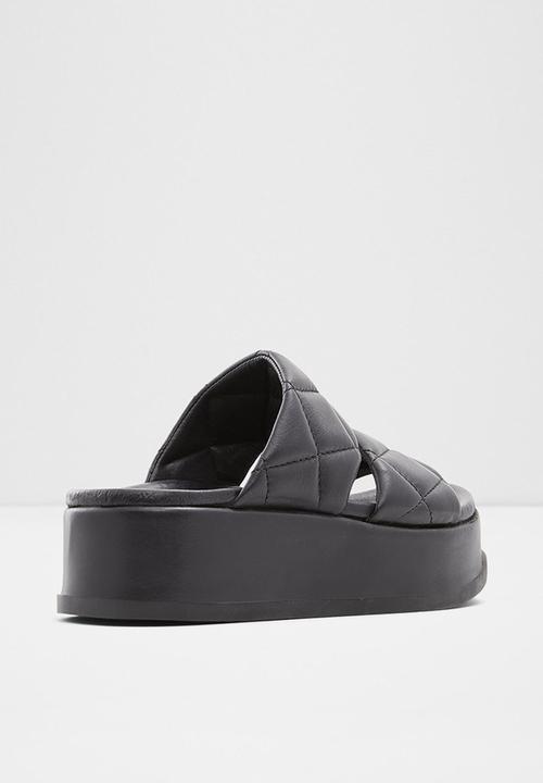 ALDO - Righton leather slide - black