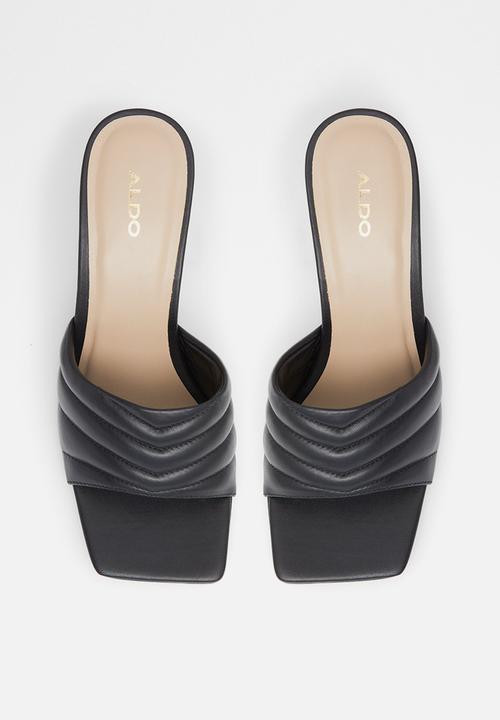 ALDO - Daniellita leather heel - black
