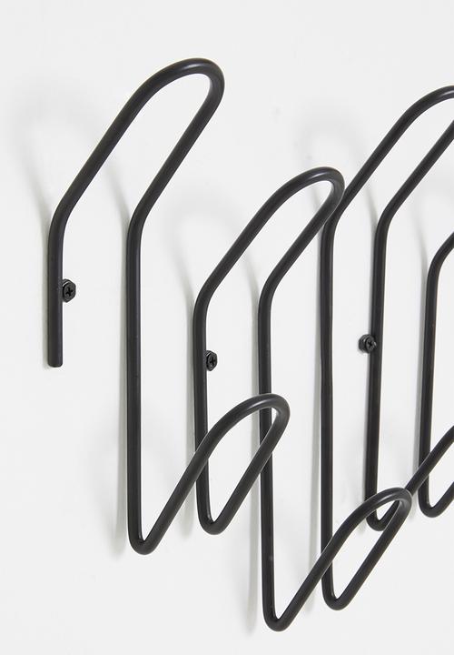 Sixth Floor - Wall mounted iron hooks - matte black