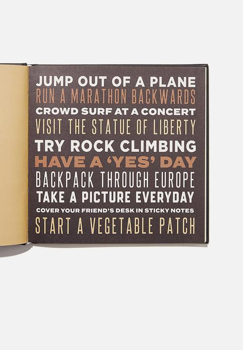 Typo - Premium activity journal-the bucket list