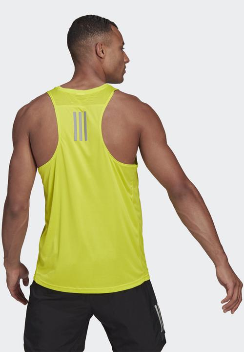 adidas Performance - OWN THE RUN SINGLET - yellow