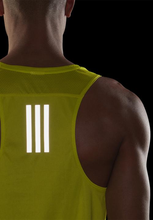 adidas Performance - OWN THE RUN SINGLET - yellow