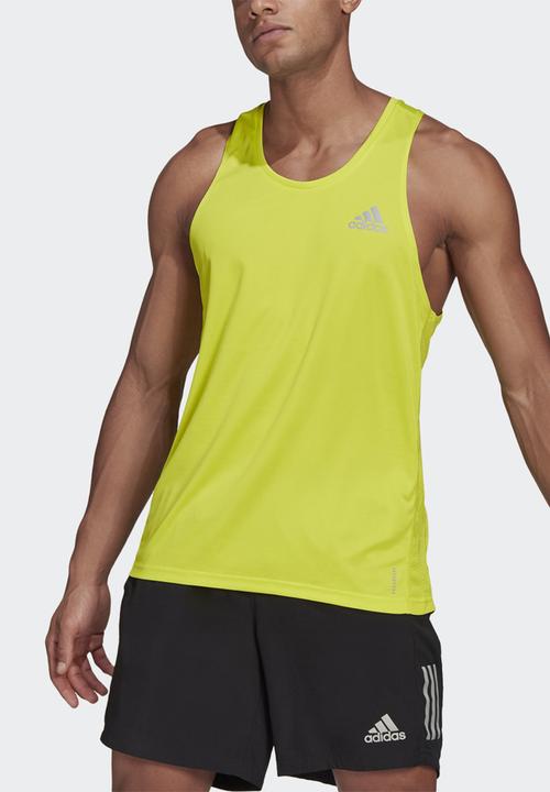 adidas Performance - OWN THE RUN SINGLET - yellow