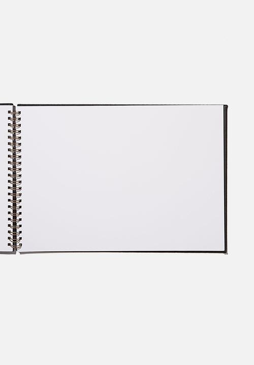 Typo - A3 spiral sketch book - black
