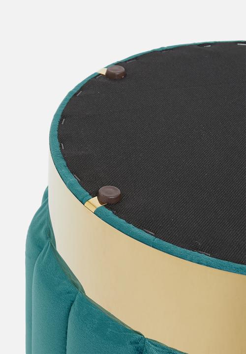 Sixth Floor - Ribbed ottoman - teal