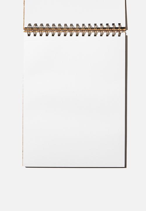 Typo - A4 spiral sketch book - natural cork