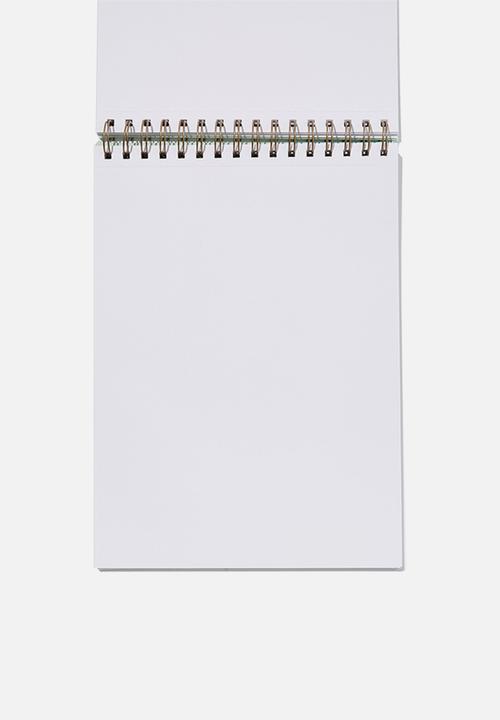 Typo - A4 spiral sketch book - spring mint