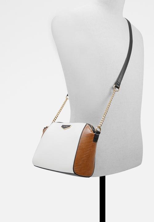 ALDO - Baema- cognac & white 