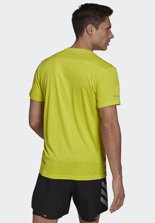 adidas Performance - Run it tee m aciyel - yellow