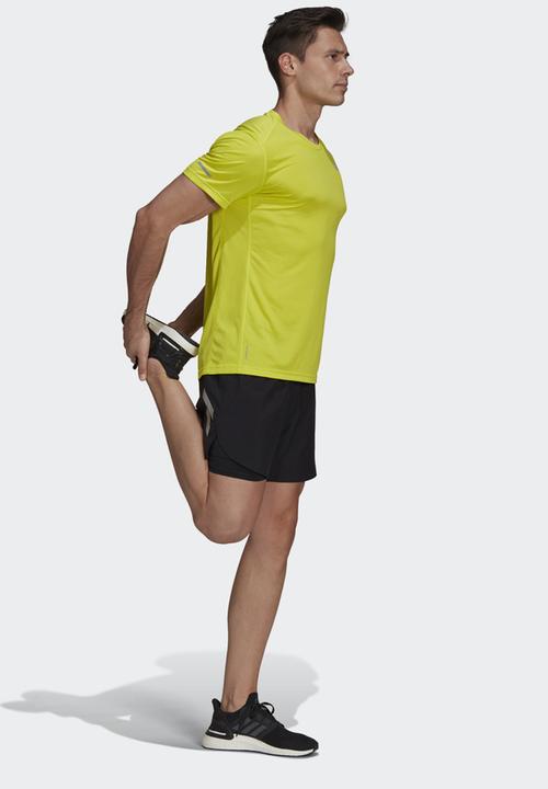 adidas Performance - Run it tee m aciyel - yellow