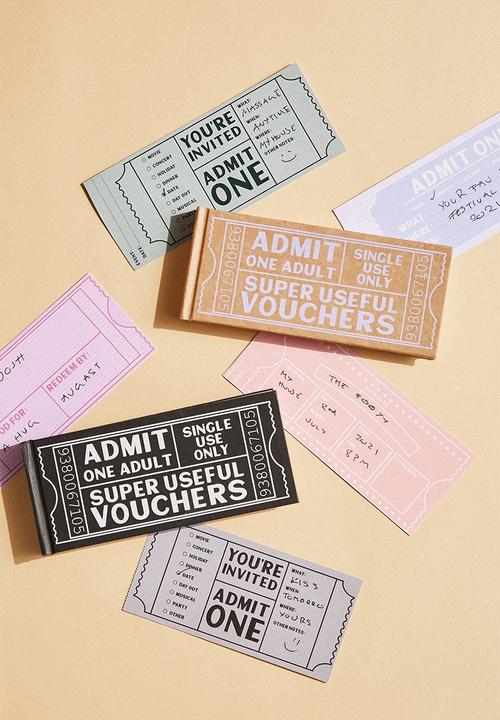 Typo - Voucher activity book - useful vouchers kraft