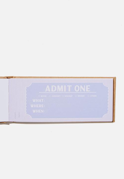 Typo - Voucher activity book - useful vouchers kraft