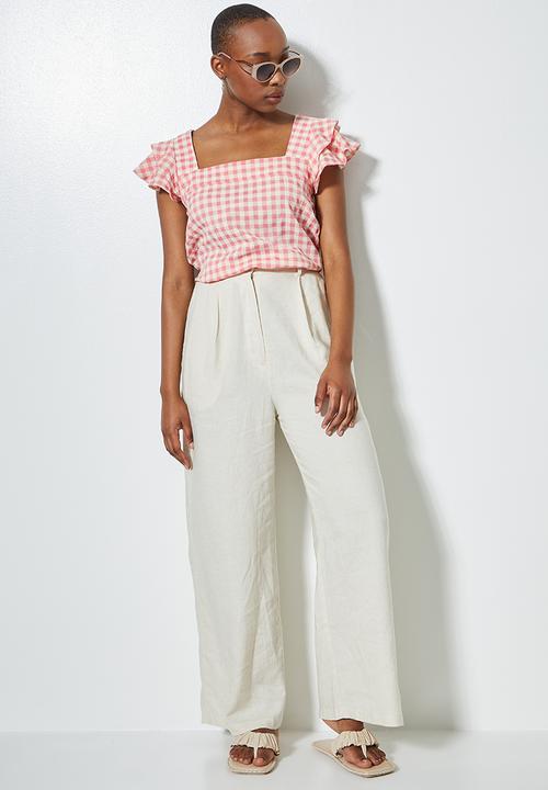 Superbalist - Ruffle sleeve blouse - pink 