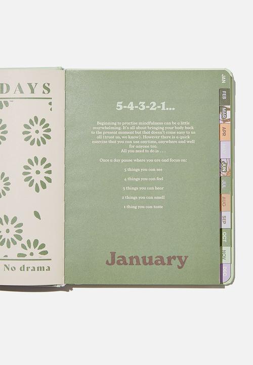 Typo - 2022 small weekly wellness planner - solarised