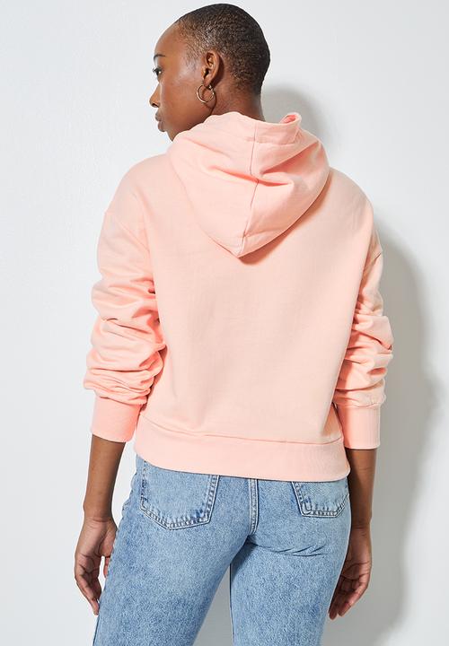 Superbalist - Crop hoodie - peach 