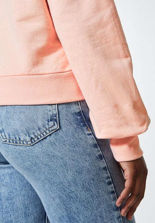 Superbalist - Crop hoodie - peach 