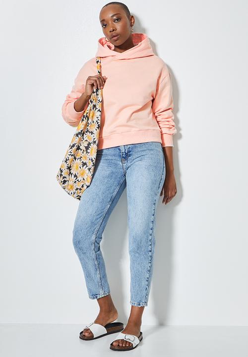 Superbalist - Crop hoodie - peach 