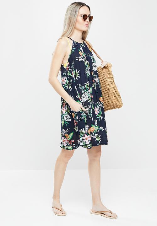 Superdry. - Beach cami dress - navy