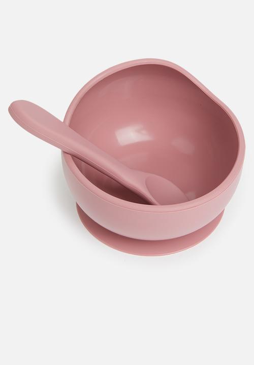Pop Candy - Silicone bib & bowl - pink
