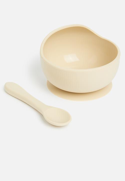 Pop Candy - Silicone bib & bowl - natural