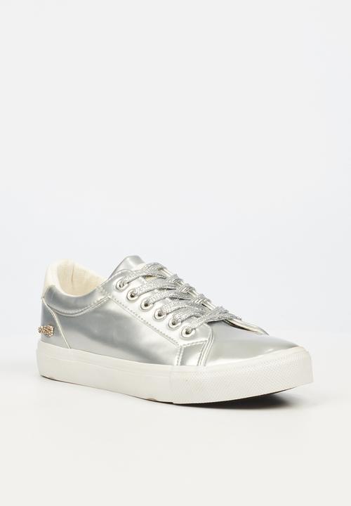 Miss Black - Golden3 sneaker - silver