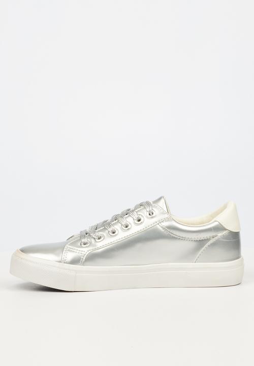 Miss Black - Golden3 sneaker - silver