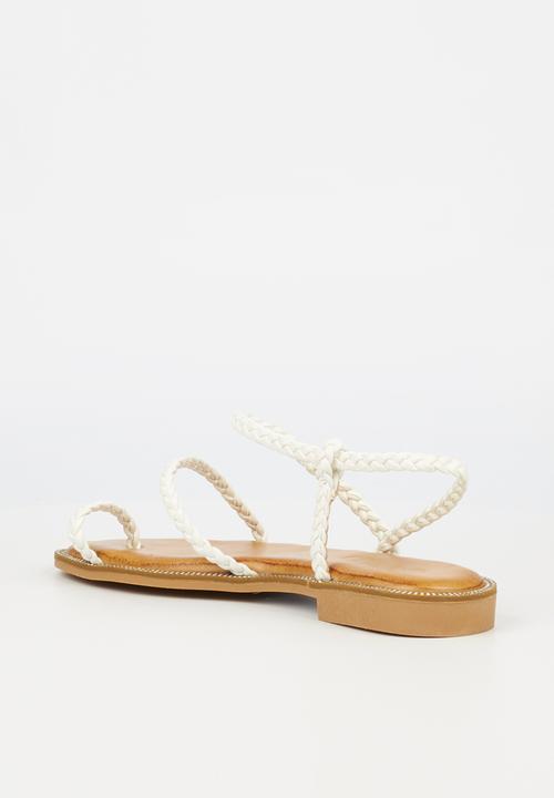 Miss Black - Murano5 sandal - white
