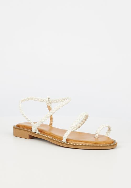 Miss Black - Murano5 sandal - white