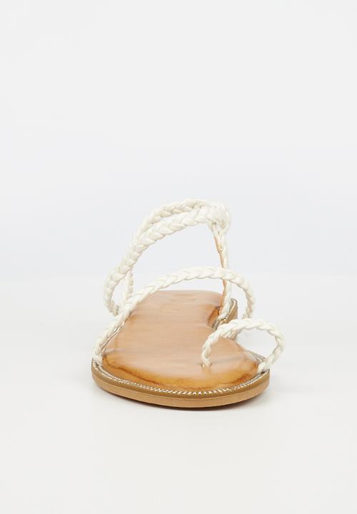 Miss Black - Murano5 sandal - white