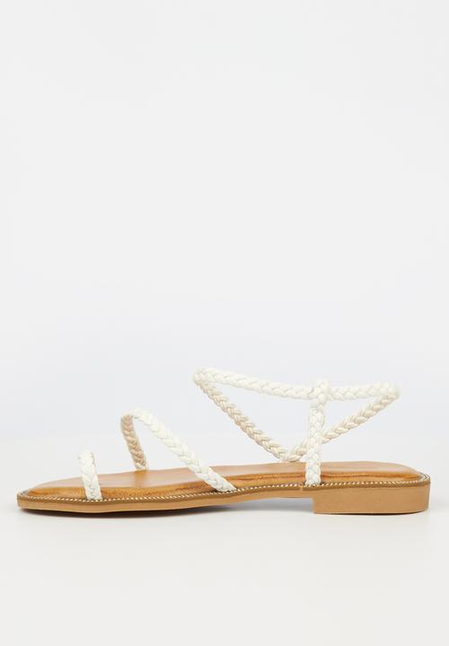 Miss Black - Murano5 sandal - white