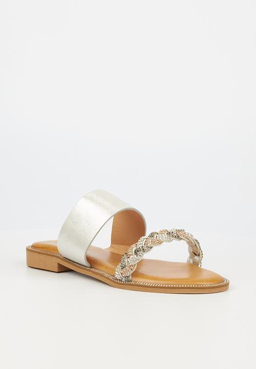 Miss Black - Murano1 sandal - silver