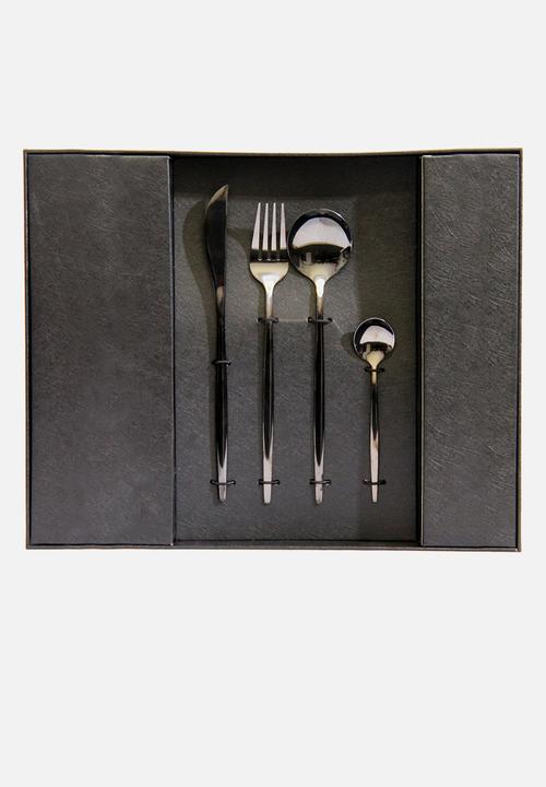 Finery - Sleek 24pc cutlery set - Titanium