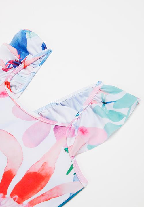 Pop Candy - Girls tropical one piece swimsuit - multi
