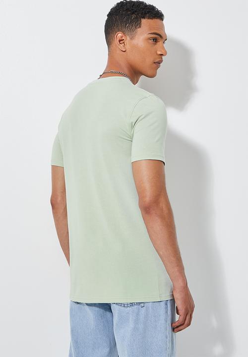 Superbalist - Nate organic crew tee - dusty green 