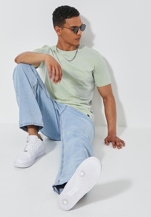 Superbalist - Nate organic crew tee - dusty green 