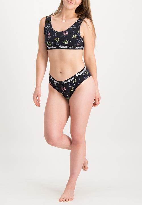 Franklees - Astrological bikini style cut - black 