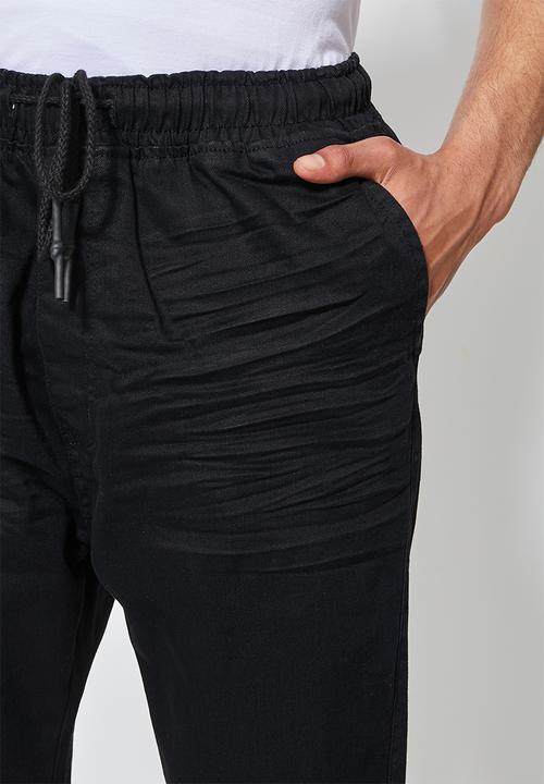 Superbalist - Blaze slim denim jogger - black