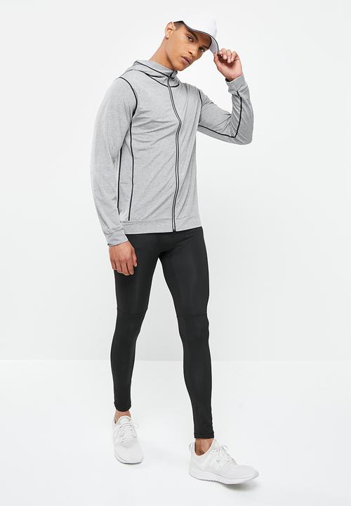 basicthread - Active panel running tights - black