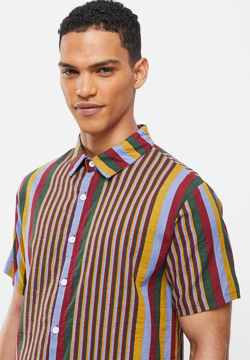 basicthread - Regular fit l.v stripe shirt - multi